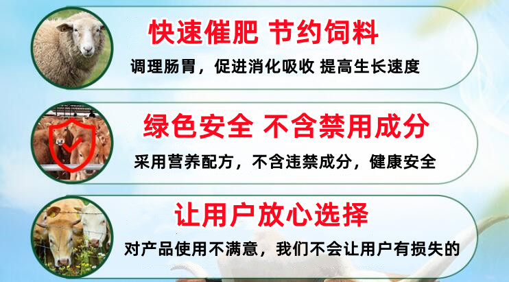 牛羊用什么催肥劑好呢？飼美佳牛羊催肥劑廠家直郵